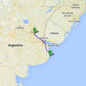 Llegar a Las Gaviotas desde Rosario